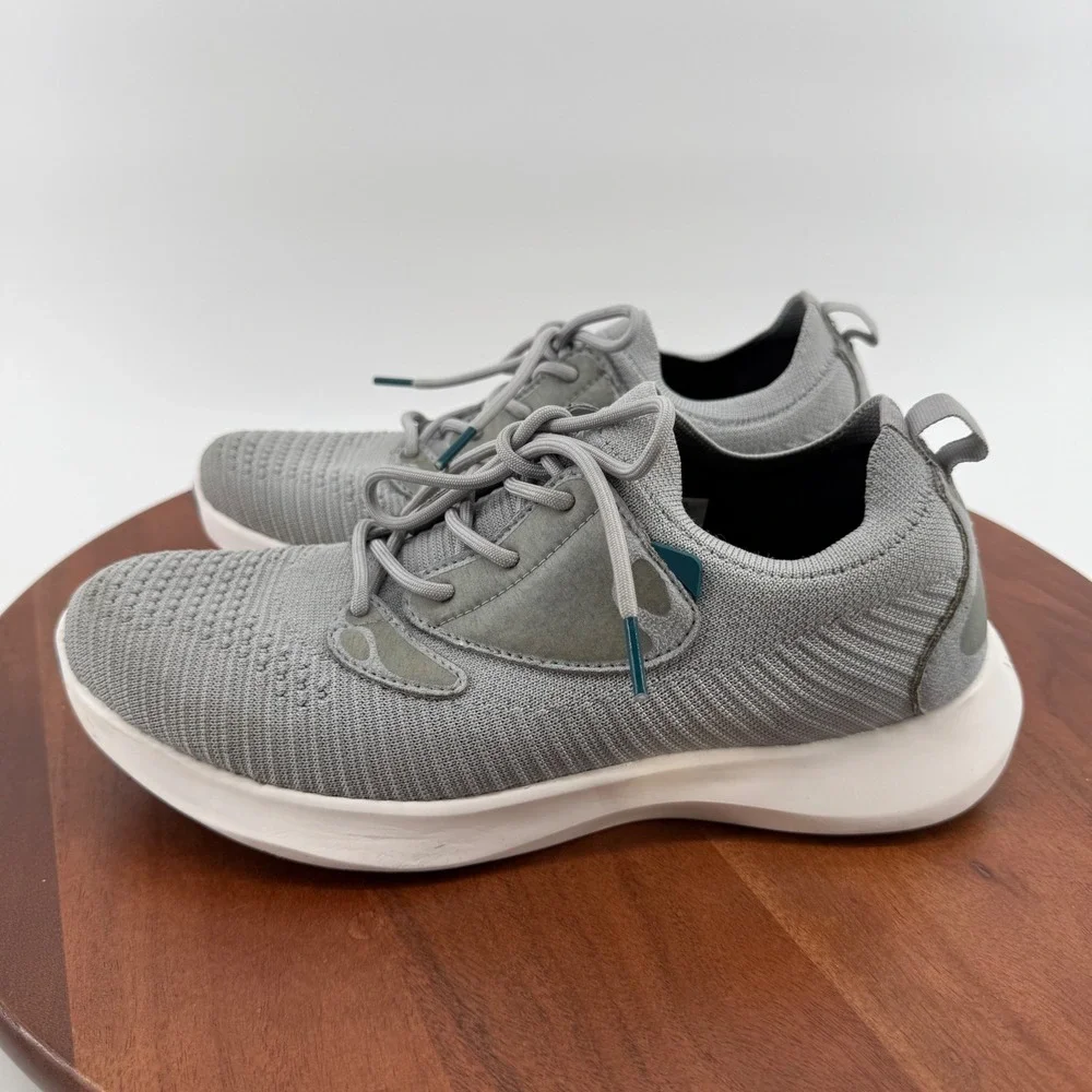 Vessi Everyday 2  Grey Waterproof Knit Athletic Sneakers Walking Shoes Women's 9